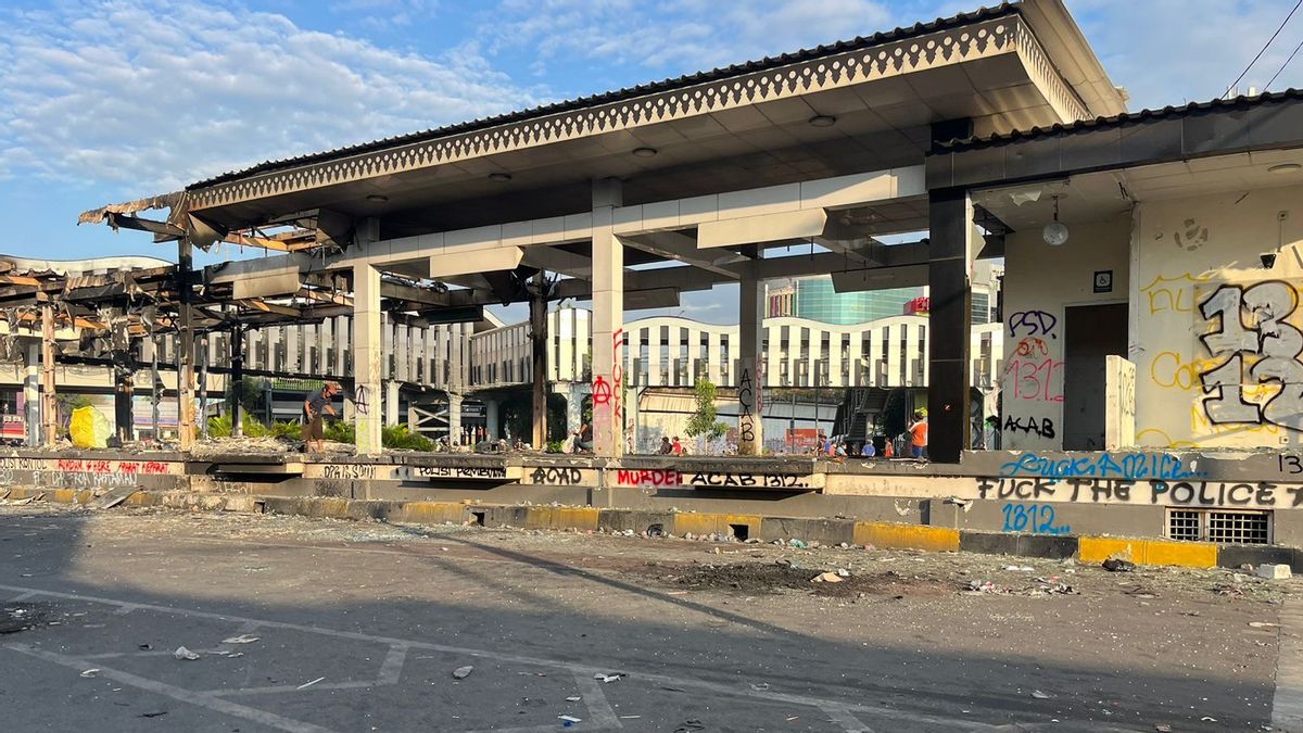 6 Halte Transjakarta Rusak Dibakar Ditargetkan Bisa Beroperasi Fungsional Senin Depan