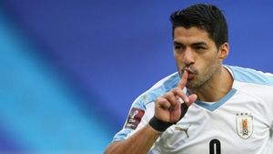 Suarez Absen di Laga Uruguay Kontra Brasil karena Positif COVID-19