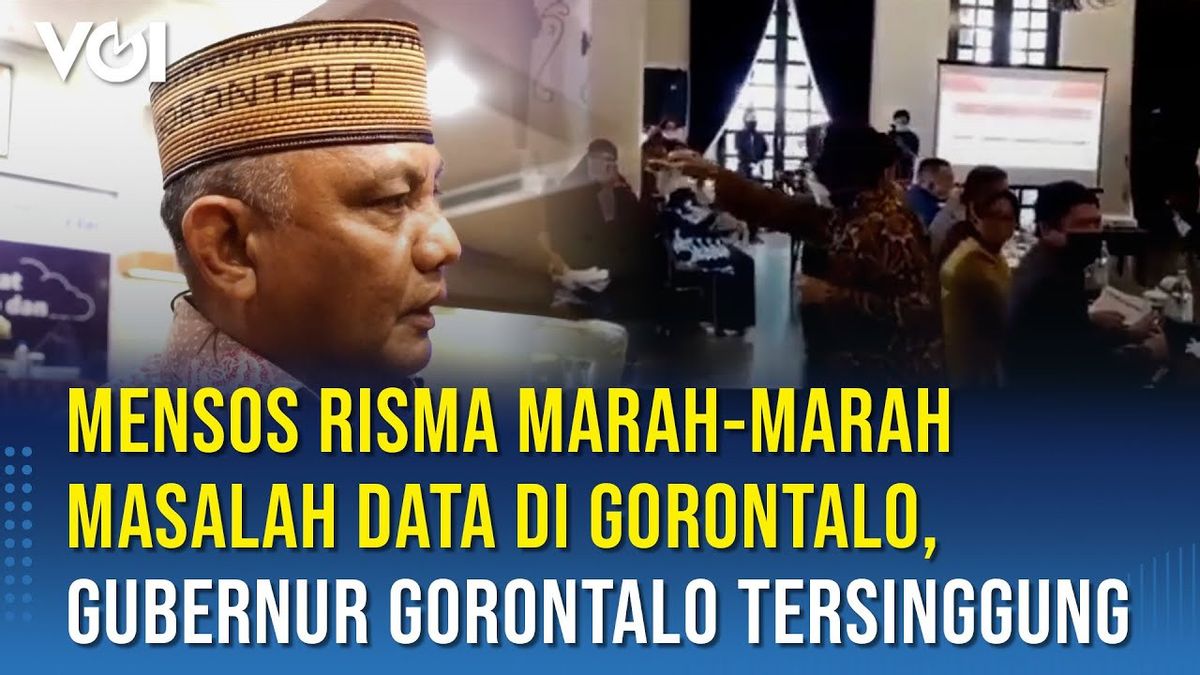 VIDEO: Viral Social Minister Risma Angry About Data Problems In Gorontalo, Gorontalo Governor Disappointed