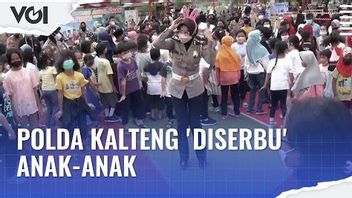 VIDEO: Polda Kalteng 'Diserbu' Anak-Anak