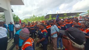TKBM工人Karya Demo在KSOP Tarakan,对TUKS感到失望