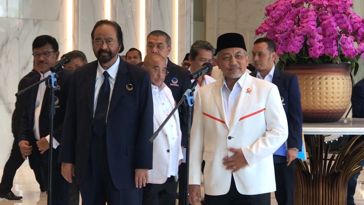 Surya Paloh Tak 'Sambut' Langsung Presiden PKS dan AHY di Depan Pintu NasDem Tower