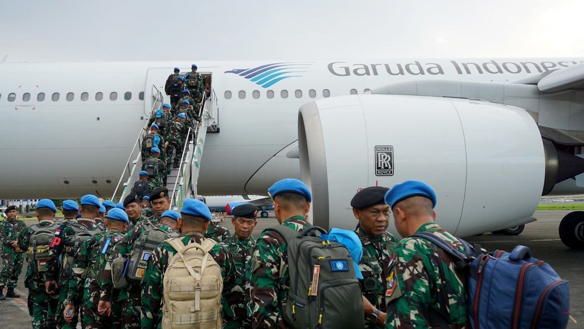 Garuda Indonesia Flys 7,000 TNI Troops For World Peace Mission To Lebanon To Congo