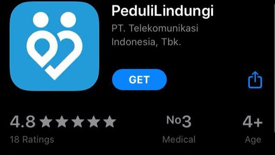 Aplikasi PeduliLindungi untuk Versi iOS Apple