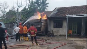 Lampung Police Intervene To Investigate Workshop Fire That Was Used As A Fuel Warehouse