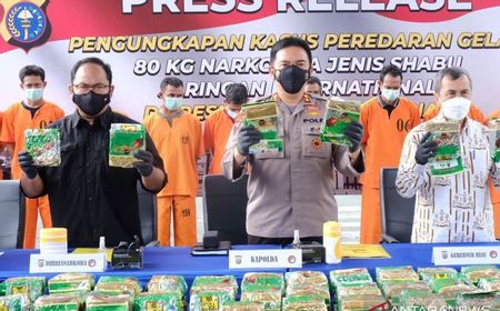 Polda Riau Tangkap 11 Penyelundup 80 Kg Sabu dari Malaysia