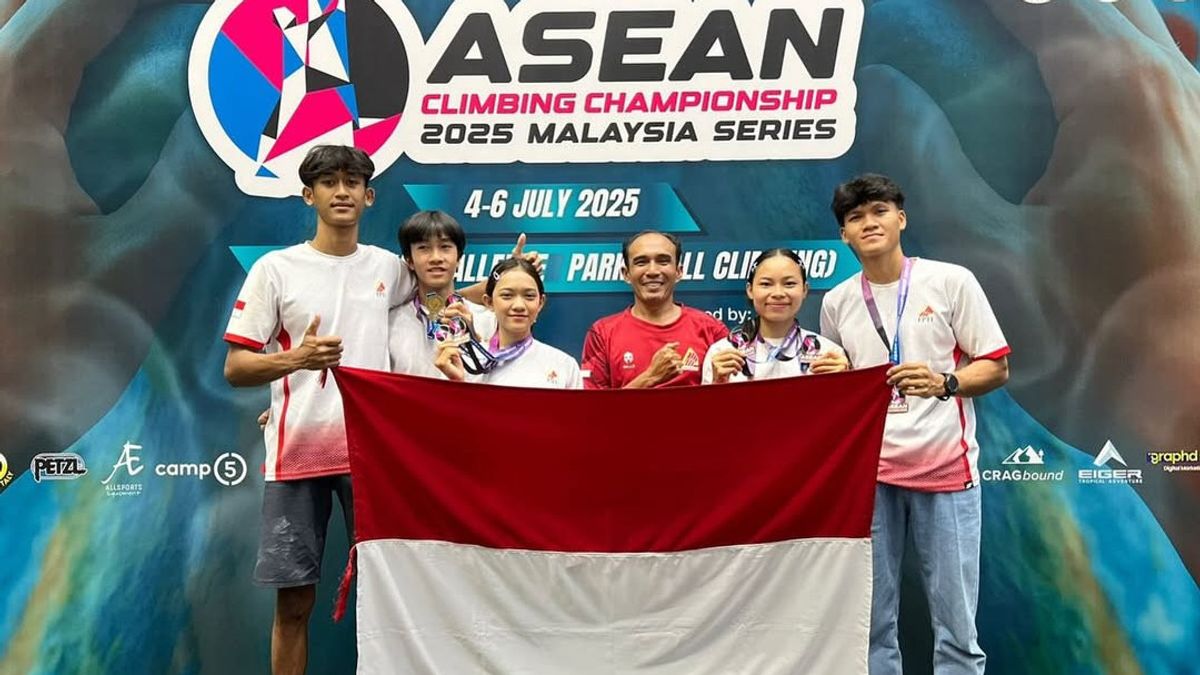 Indonesia Pockets 5 Gold Medals At The ASEAN Rock Climbing 2025