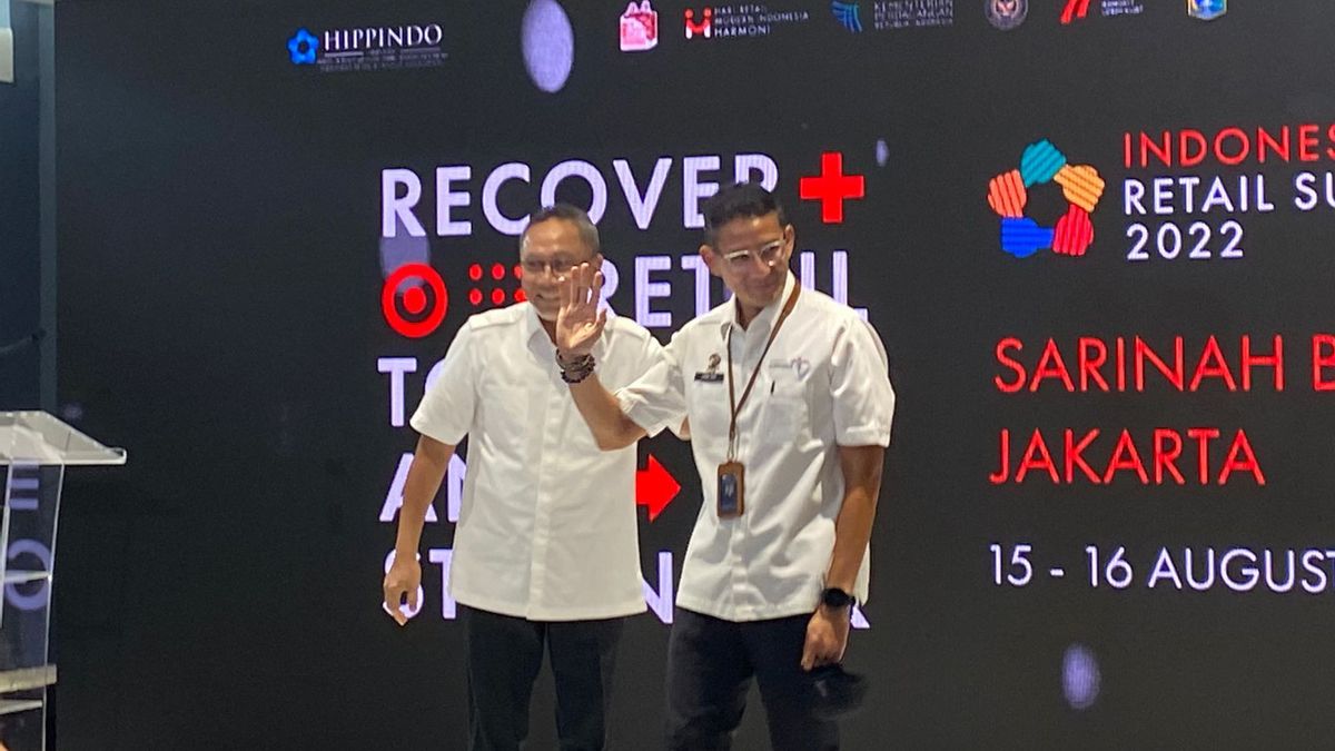 Getting A Support Signal From Zulkifli Hasan In The 2024 Presidential Election, Sandiaga Uno Smiles: God Willing