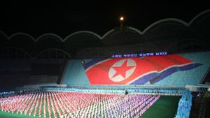 HUT ke-73, Korea Utara Gelar Parade Militer Dini Hari Tanpa Pidato Kim Jong-un dan Rudal Balistik 