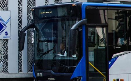 Pemotor Tewas Terlindas Bus Transjakarta di Thamrin Jakarta Pusat, Tubuhnya Masuk Kolong Bus