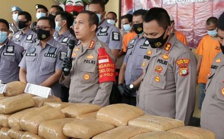 Polisi Sita 159 Kg Ganja Diselundupkan Bermodus Kotak Berlogo PLN