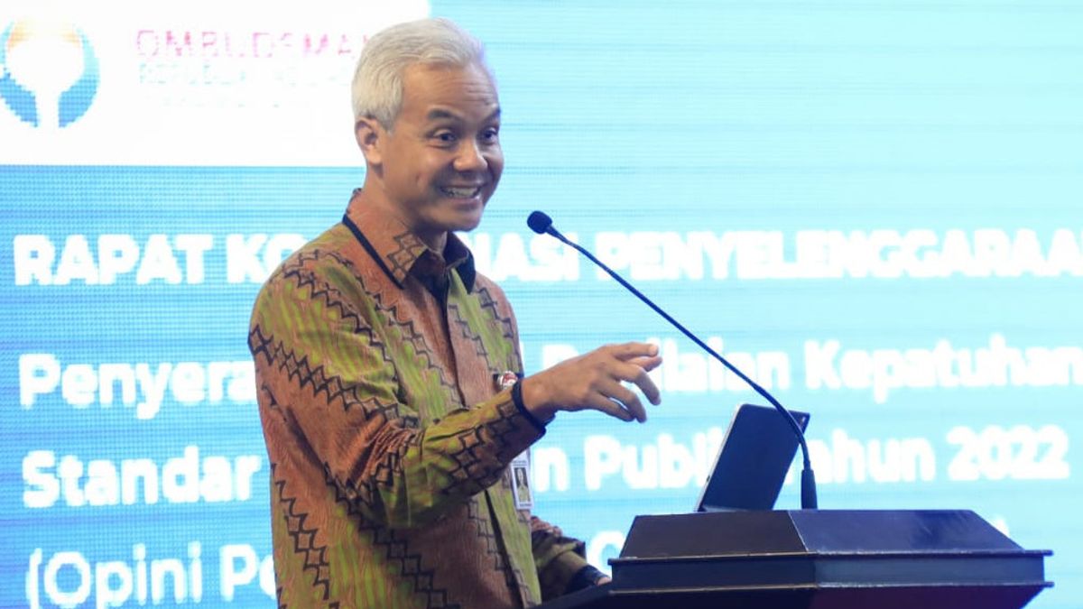 Ganjar Pranowo Senang Pelayanan Publik di Jateng Makin Membaik