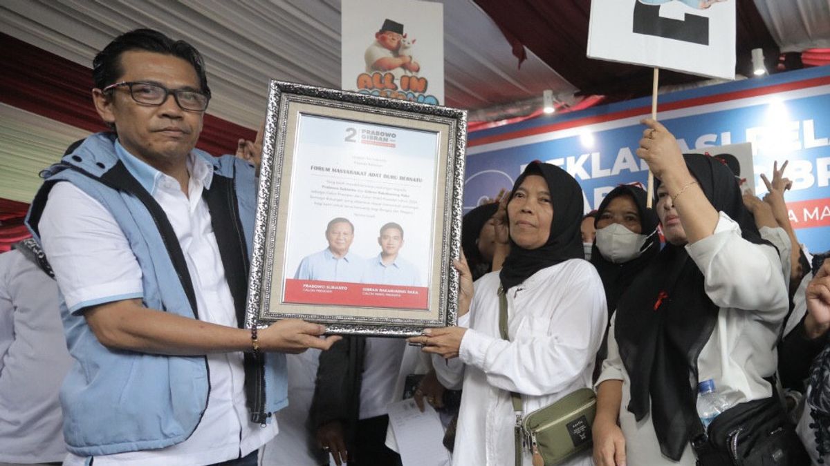 TKN Asks Indigenous Peoples To Invite Families To Polling Stations To Choose Prabowo-Gibran