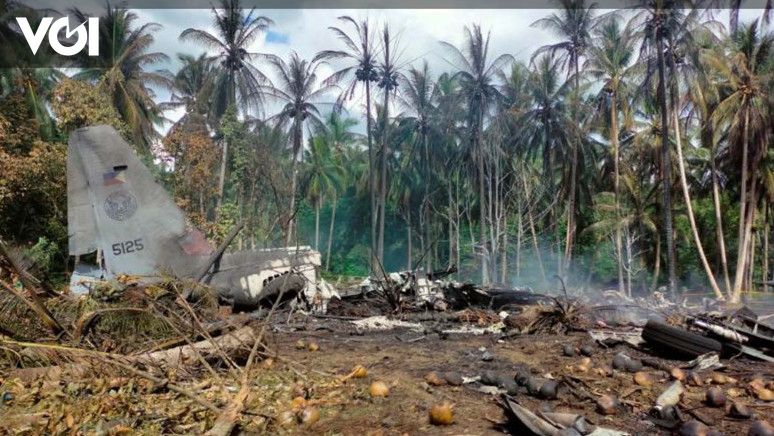 Terbaru dari Kecelakaan Pesawat Militer Filipina, 29 Orang Dinyatakan Tewas, 17 Masih Hilang