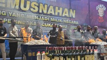 Bea Cukai Jayapura Musnahkan Rokok dan MMEA Ilegal Senilai Rp331 Juta