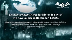 Peluncuran Batman: Arkham Trilogy untuk Nintendo Switch Ditunda Hingga 1 Desember