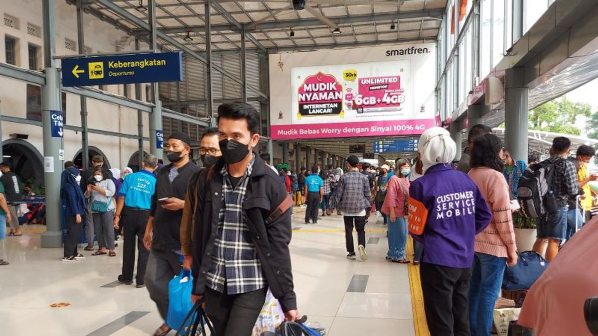 Stasiun KA di Jakarta Berangkatkan 35.100 Pemudik, Terbanyak dari Stasiun Pasar Senen