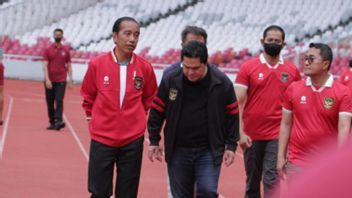 President Jokowi Two Weeks Of Dizzy Thinking About Football, Erick Thohir: Same Sir