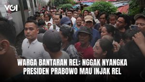 Warga Bantaran Rel Pasar Senen: Nggak Nyangka Presiden Prabowo Mau Injak Rel