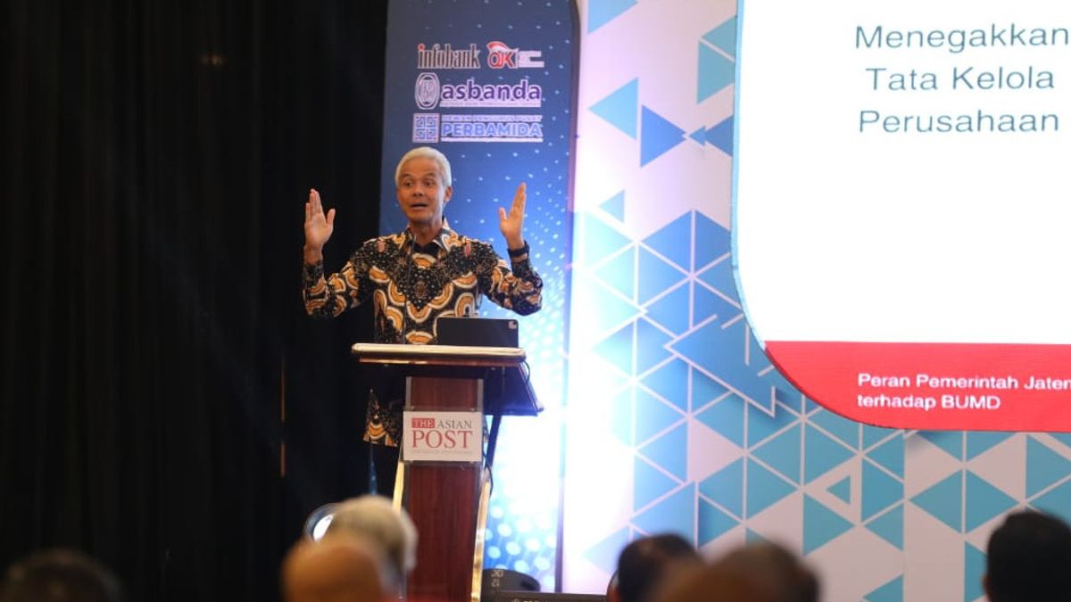 Ganjar Pranowo Receives The Best Governor 2023 Award, Successfully Creates Good Corporate Governance