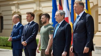 Pemimpin Prancis, Italia dan Jerman Kunjungi Presiden Zelensky, Kremlin: Jangan Fokus Senjata, Sama Sekali Tidak Ada Gunanya