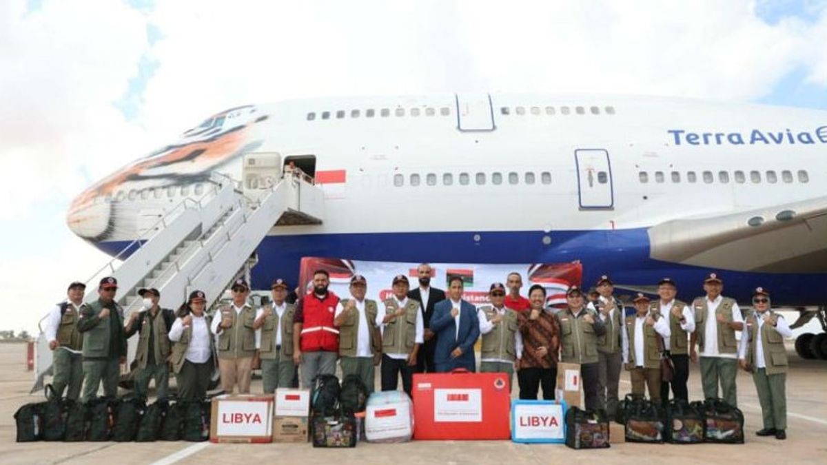 印度尼西亚政府的人道主义援助抵达利比亚
