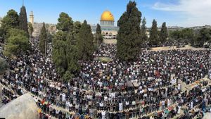 Lebih dari 80 Ribu Jemaah Padati Masjid Al-Aqsa di Jumat Kedua Ramadan Meski Israel Lakukan Pembatasan