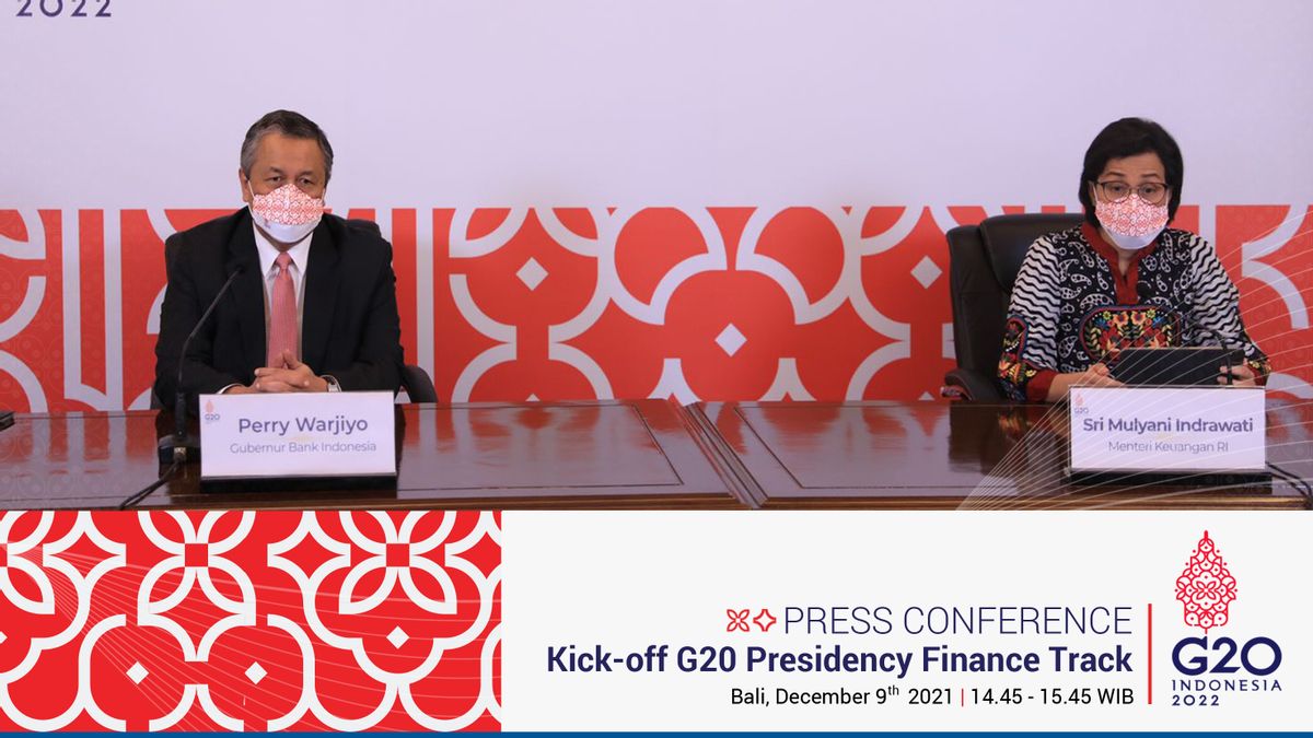 毕州长兼财政部长斯里·穆利亚尼在巴厘岛举行G20金融轨道会议