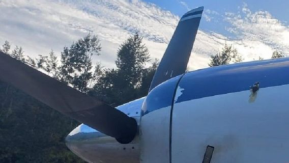 The Asian One Plane Was Shot By The KKB While Landing In Beoga, Central Papua