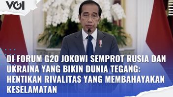 VIDEO: Forum G20, Presiden Joko Widodo Sentil Rivalitas Rusia-Ukraina