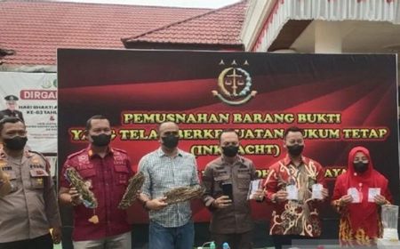 Barbuk 25 Kasus Kejahatan Dimusnahkan Kejari Dharmasraya Sumbar, Termasuk Perkara Togel