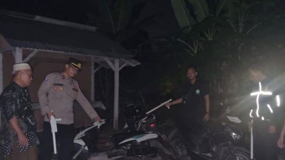 Alors qu’il s’est effondré lors d’un voleur, la moto des membres du gangster a été transportée vers la police de Parung