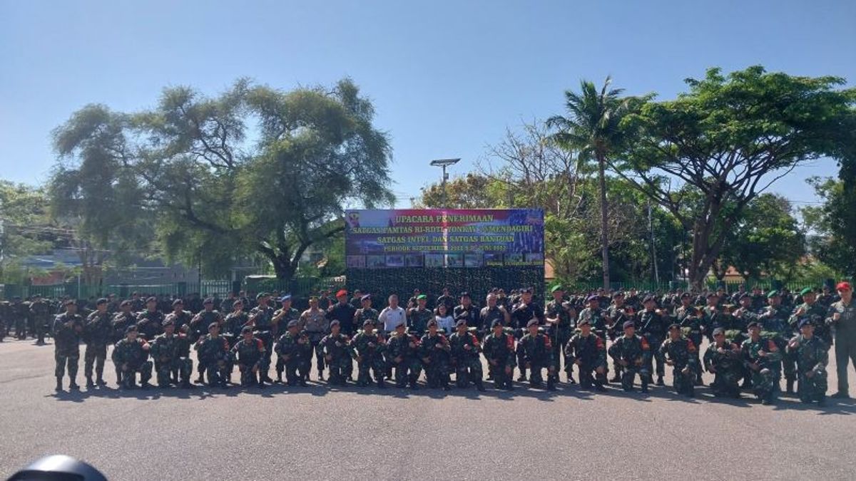 Lepas 350 Personel TNI AD Jaga Perbatasan RI-Timor Leste, Pangdam Udayana: Tugas Ini Kehormatan, Harga Diri, Laksanakan dengan Baik!