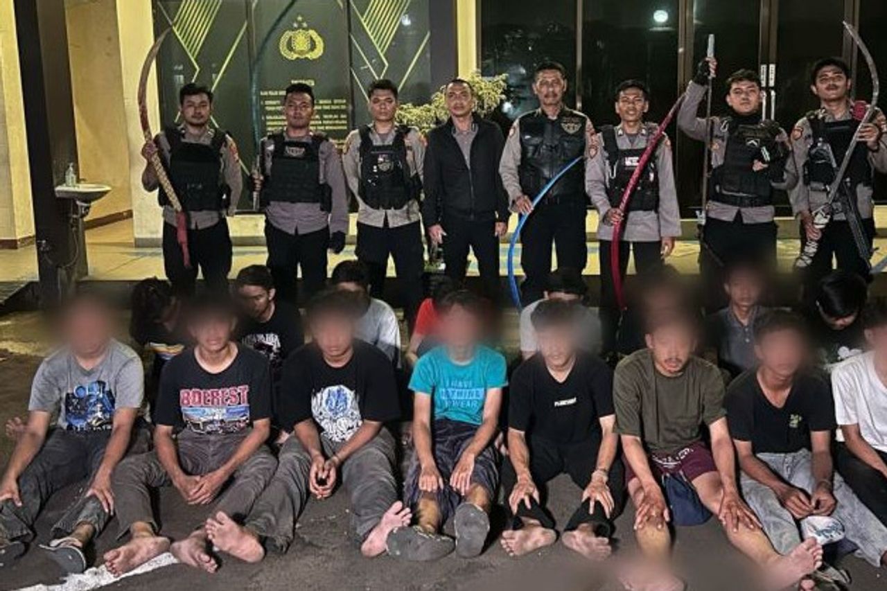 Police Arrest 19 Teenagers For Brawl In Penjaringan, North Jakarta