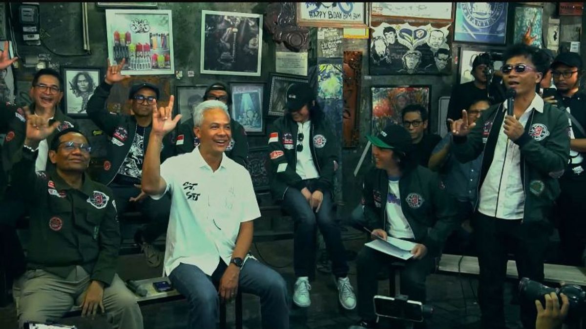 Wearing A Top Gan Jacket, Slank Supports Ganjar-Mahfud With The Conditions For Love Resolution