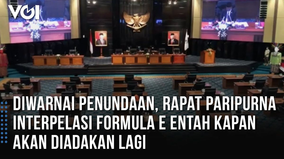 VIDEO: Dihadiri 32 Anggota DPRD DKI, Interpelasi Tidak Memenuhi Kuorum