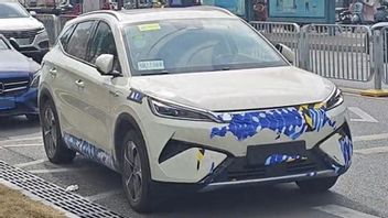 BYD Atto 3 Facelift 2025 capture d'une caméra en cours d'essai routier, c'est ce qui change