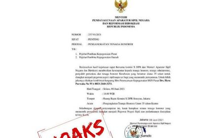 Kabar Pengangkatan Pegawai Honorer Jadi ASN, Kemenpan RB: Hati-hati Surat Palsu