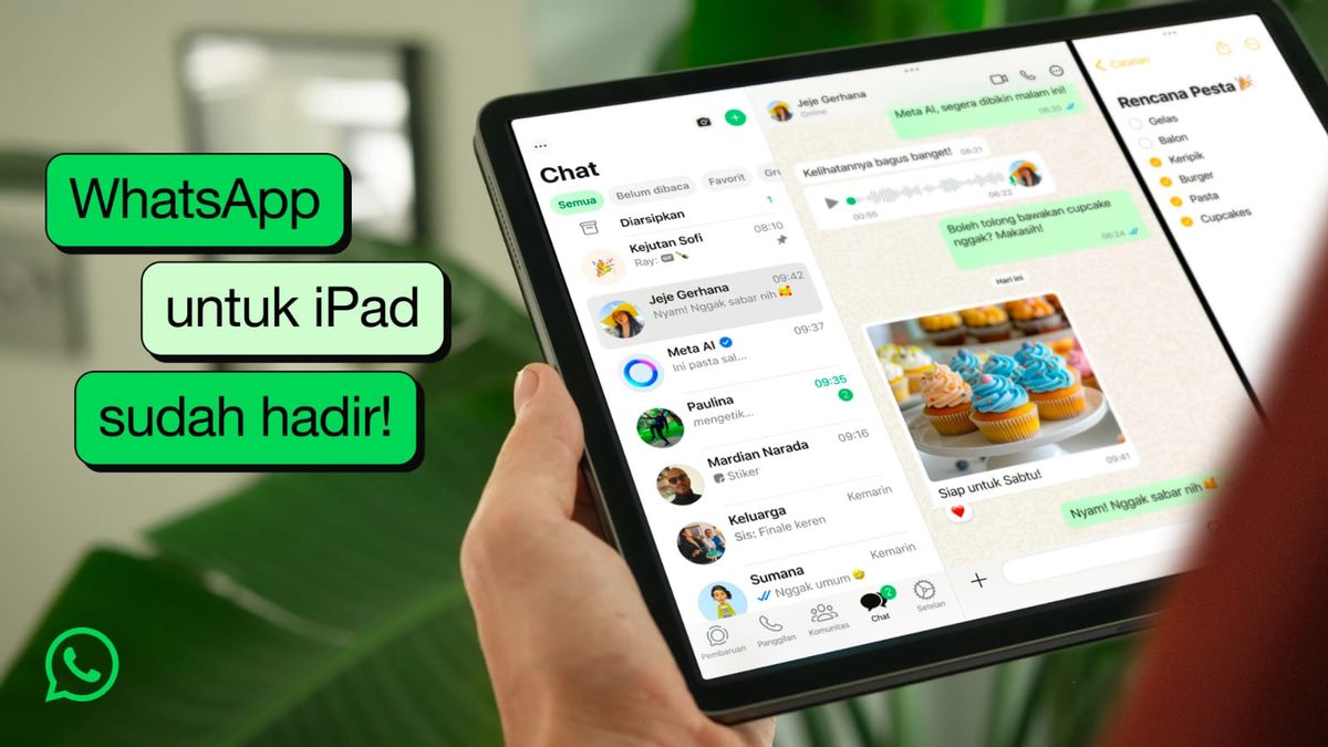 Meta Official 在iPad上推出WhatsApp应用程序,其中包含多任务功能