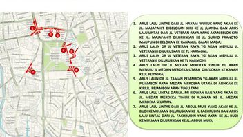 The Following Is Traffic Engineering At Monas And During The 79th TNI Anniversary Alutsista Parade