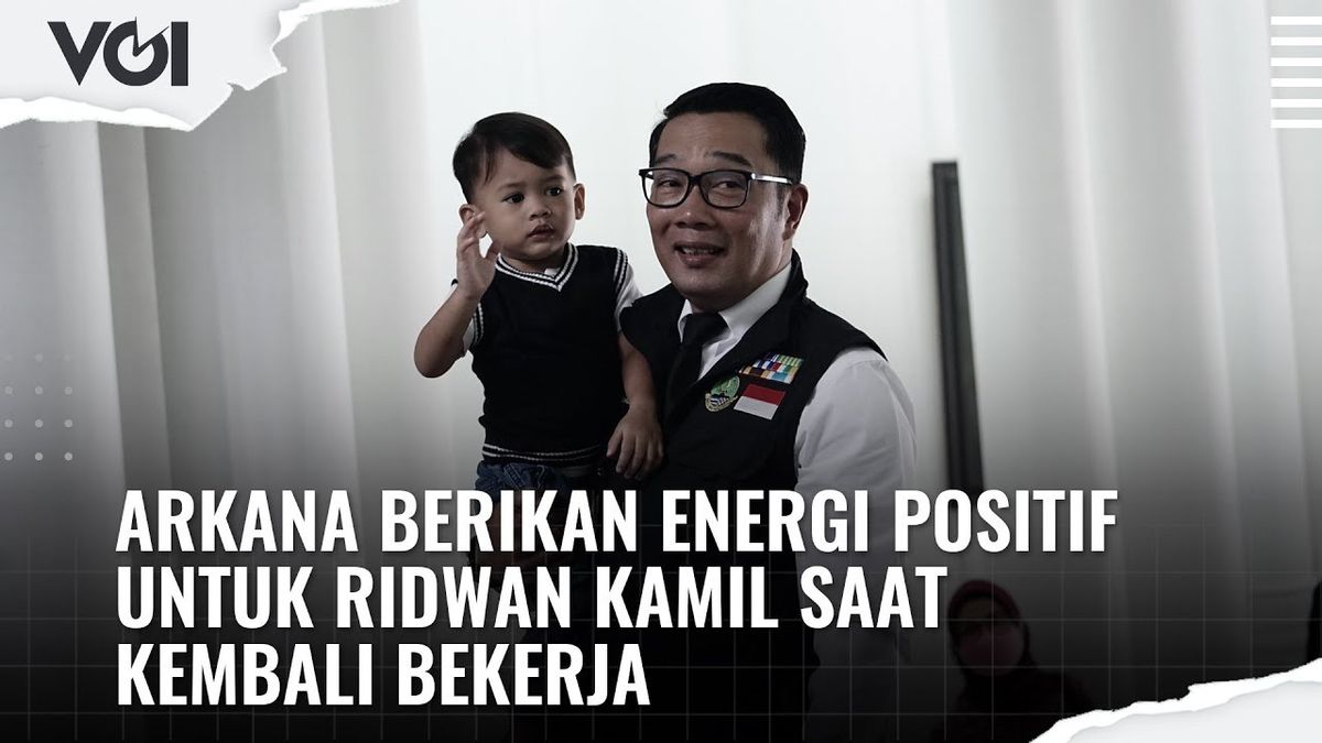 VIDEO: Arkana Gives Positive Energy To Ridwan Kamil While Returning To Work