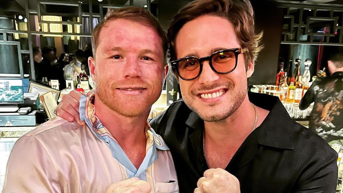 Forget The Bivol Defeat, Canelo Party With Mexican Actor Diego Boneta