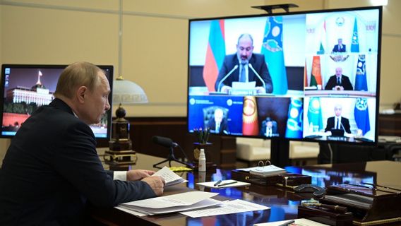 CSTO諸国の議長を務めるプーチン大統領は、加盟国政府のクーデターを許さないと述べた