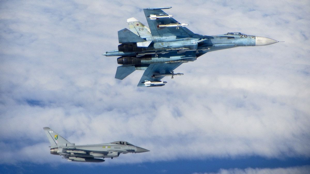 Kawal Lima Pesawat AS dan Prancis di Atas Laut Hitam, Rusia Kerahkan Jet Tempur Sukhoi