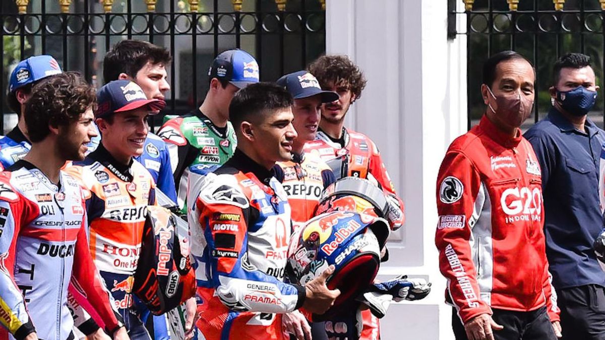 MotoGP Racers Don't Wear Masks When They Meet Jokowi, The Palace Explains The Reason