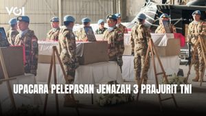 Upacara Pelepasan Jenazah 3 Prajurit TNI yang Gugur di Lebanon
