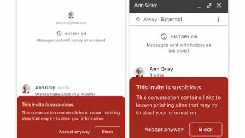 Google Chat推出新功能，警告用户免受网络钓鱼和恶意软件攻击