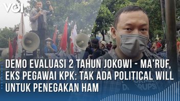 VIDEO: Eks Pegawai KPK Turun ke Jalan Ikut Demo Jokowi-Ma’ruf