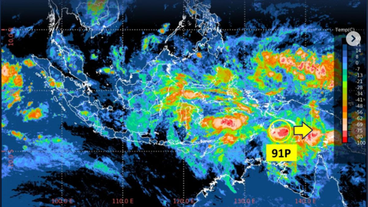 BMKGによって検出されたサイクロン91P種子とは何ですか?これらは、影響を受ける説明、影響、および地域です