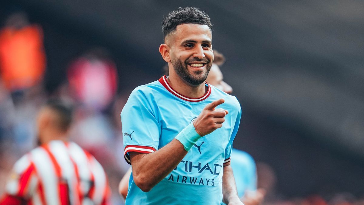 Mahrez Becomes Man City's First Player To Score A Hattrick At Wembley